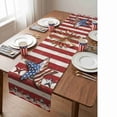 thumbnail image 3 of EGNMCR Memorial Day Decorations,4Th of July Decorations 4th Of July Decorative Tablecloth And Table Runner Independence Day Patriotic Table Linen Set Dining Table Home Decoration Linen runner, 3 of 6