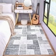 thumbnail image 3 of Junovo Washable Upgrade Area Rug Super Soft Rugs with Non-Slip Backing, for Living Room/Bedroom,6'x9',Black, 3 of 8