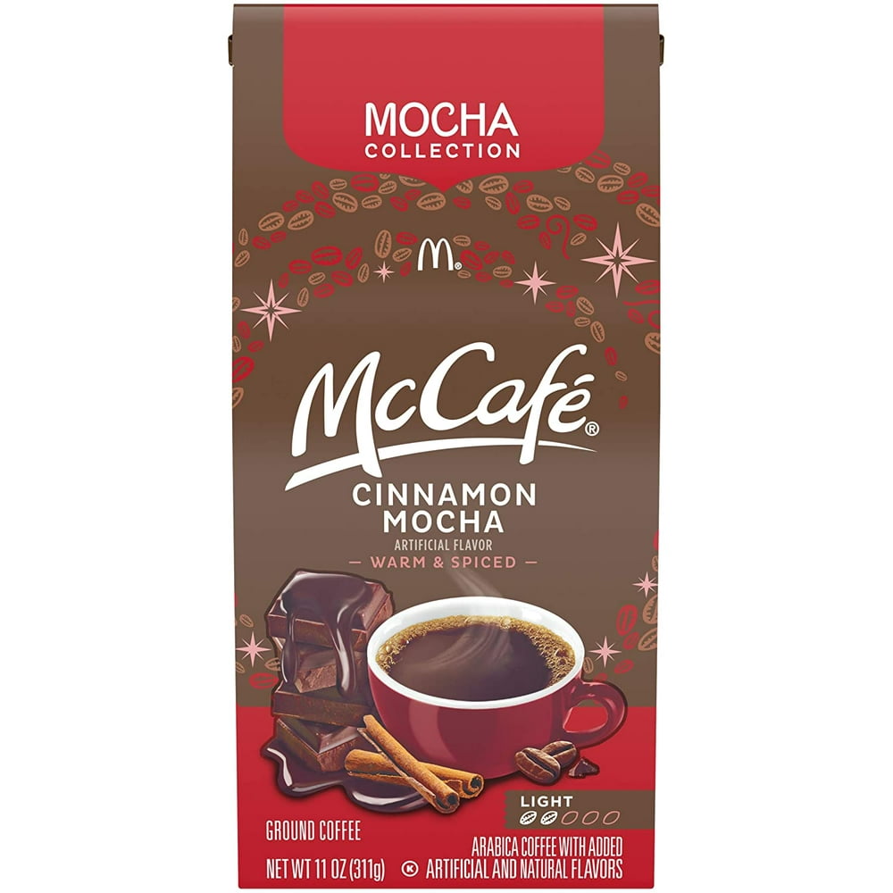 McCafe Light Roast Cinnamon Mocha Ground Coffee (11 oz Bag) - Walmart ...