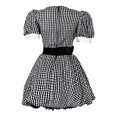 thumbnail image 6 of ZHOGXU Halloween Kids Girls Dresses Plaid Puff Short Sleeve Peter Pan Collar Dress Fancy Cute Grown For Theme Party,Black,12-14 years, 6 of 9