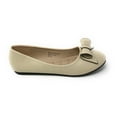 thumbnail image 2 of Victoria K Women's Faux Leather Roll Bow Ballerina Flats, 2 of 5