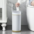 thumbnail image 2 of Wosthever Cubo de basura completamente automático moderno y aerodinámico con diseño simple y elegante Cubo de basura inteligente Cubo de Suministros de limpieza para el hogar Pago de batería 9L, 2 of 6