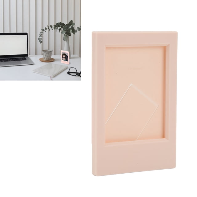 Marco de Fotos de Plástico, Marco de Fotos de Escritorio Clásico para Para Mini Fotos de 3 Pulgadas con Tarjetas, Facturas, Tarjetas de Visita, Rectángulo de 9x6 cm, Compacto,
