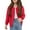 Red, variant on Mgmyaa Girls Bomber Jacket Zipper Front No-Hood Coat Long Sleeve Pockets Casual Outerwear 5-14 Years
