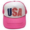 thumbnail image 4 of VNKIDY Unisex Mesh Back Trucker Hat With Usa Flag Inspired Letter Print Patriotic Themed Cap For Fourth Of July Celebrations Outdoor Activities Leisure Hat, 4 of 4
