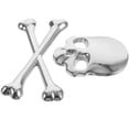 thumbnail image 2 of Nuevo 3D 3M Calavera Metal Esqueleto Crossbones Etiqueta Engomada De La Motocicleta Del Coche Etiqueta Del Emblema Del Cráneo Insignia Pegatinas De Estilo Del Coche, 2 of 6