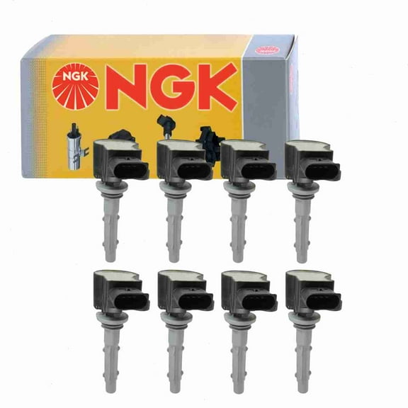 8 pc NGK Ignition Coils compatible with Mercedes-Benz S550 4.6L 5.5L V8 2007-2014