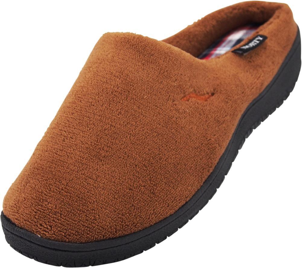 NORTY Slip On Memory Foam Clog Slippers for Men Faux Suede//Microfiber//Flannel