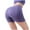 Purple, variant on Jalioing High Waist Biker Shorts for Women Seamless Quick Dry Yoga Workout Shorts Stretchy Butt Lift Sport Shorts