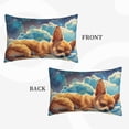 thumbnail image 2 of Daiia Artistic Starry Sky Cloud Dog Bedding Waterproof Pillow Protector Zippered Queen – Bed Bug Proof Pillow Encasement-20"x30", 2 of 6