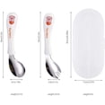 thumbnail image 3 of Children'S Cutlery Set, Baby Spoon Fork Baby Dinnerware Set Curved Handle Training Spoon Forks for Baby Kids, 3 of 8