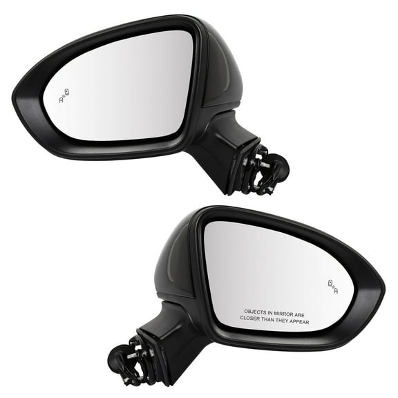 SCITOO Left and Right Side View Mirrors Fit For 2016-2019 For Chevy For Cruze Black Power, Heated, Blind Spot Detection GM1320543 GM1321543