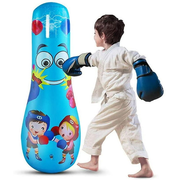 Sac de frappe gonflable pour enfants – Sac de boxe sur pied pour