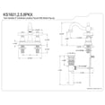 thumbnail image 4 of Kingston Brass KS1605PKX 4 in. Centerset Bathroom Faucet, Oil Rubbed Bronze, 4 of 4
