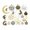 Assorted Silver Golden Bronze, variant on 46 Pcs Tibet Silver Alloy Assorted Sun Moon Star Charm Pendants For Earring DIY-Tibet Silver Tone