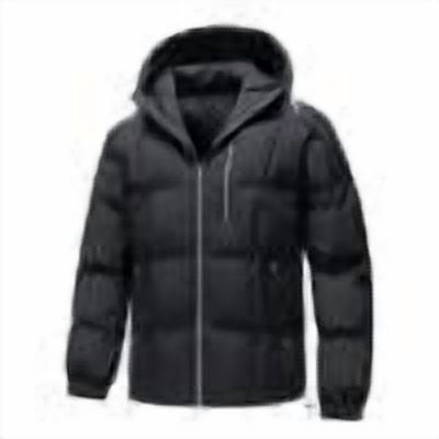 OHMZYZO Men's Puffer Jacket with Hood Padded Thickened Warm Winter Quilted Down Coats Outdoor Ski Outerwear
