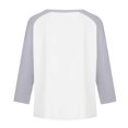 thumbnail image 5 of YunPes Girls Cotton T-Shirt Contrast Raglan Long Sleeve Crewenck Tops Youth Casual Versatile Baseball Tees 3-13 Years, 5 of 5