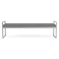 thumbnail image 4 of Gansett Reception Waiting Room 3-Seat Bench / Silver Steel / Light Gray, 4 of 5