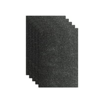 Uxcell 5 Pack Black Glitters Foam Sheets 8 x 12 inch Self-Adhesive Sparkle EVA Foam Sheets for Crafting