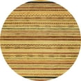 thumbnail image 1 of Ahgly Company Indoor Round Abstract Sedona Brown Abstract Area Rugs, 8' Round, 1 of 6