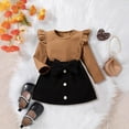 thumbnail image 2 of NIEWTR Baby Girl Fall Clothes Toddler Fall Winter Outfit Girl Sweatshirt Shirt Pants Sweatshirt Pullover Tops Jogger Pants Pajamas & Dailywear Set,2-3 Years, 2 of 4
