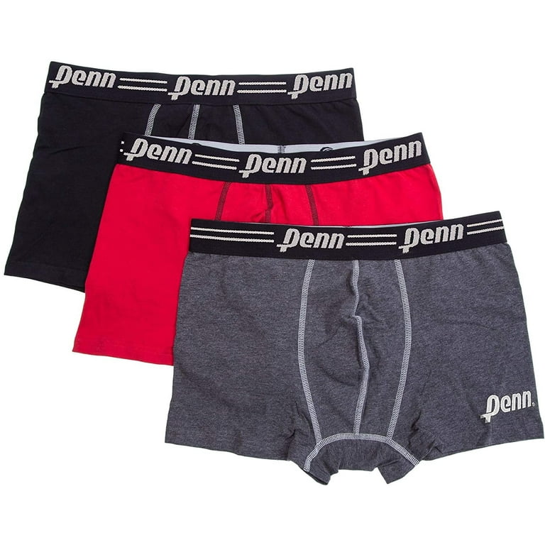 Penn Mens Performance Boxer Briefs - 12-Pack Athletic Fit Breathable  Tagless Underwear Short Leg, X-Large 40-42 