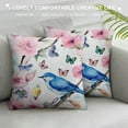thumbnail image 3 of ONETECH  Throw Pillow Cover Watercolor Pattern Spring Cherry Blossoms Blossoming Peach Delicate Pink Pillowcase Home Decorative Square Pillow Case Cushion Cover, 3 of 5