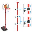 thumbnail image 4 of CAROOTU Children Basketball Shooting Frame Iron Rod Shooting Frame Indoor Sports Toy, 4 of 6