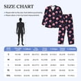 thumbnail image 3 of KLL Cartoon Donut Planets Sleepwear Mens Flannel Pajamas,Long Cotton Pj Set, 3 of 7