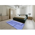 thumbnail image 4 of Ahgly Company Indoor Square Patterned Jeans Blue Area Rugs, 8' Square, 4 of 6