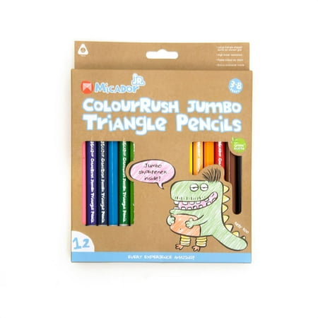 UPC: 9313306030239 | Micador Jr. ColouRush Jumbo Triangle Pencils 12-Colors