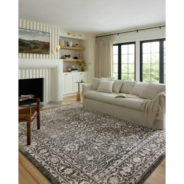 Loloi II Odette Charcoal / Silver 5'3" x 7'9" Area Rug