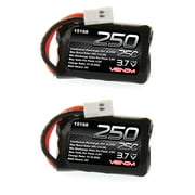 Venom 25C 1S 250mAh 3.7V LiPo with Micro Losi Plug 2 Packs