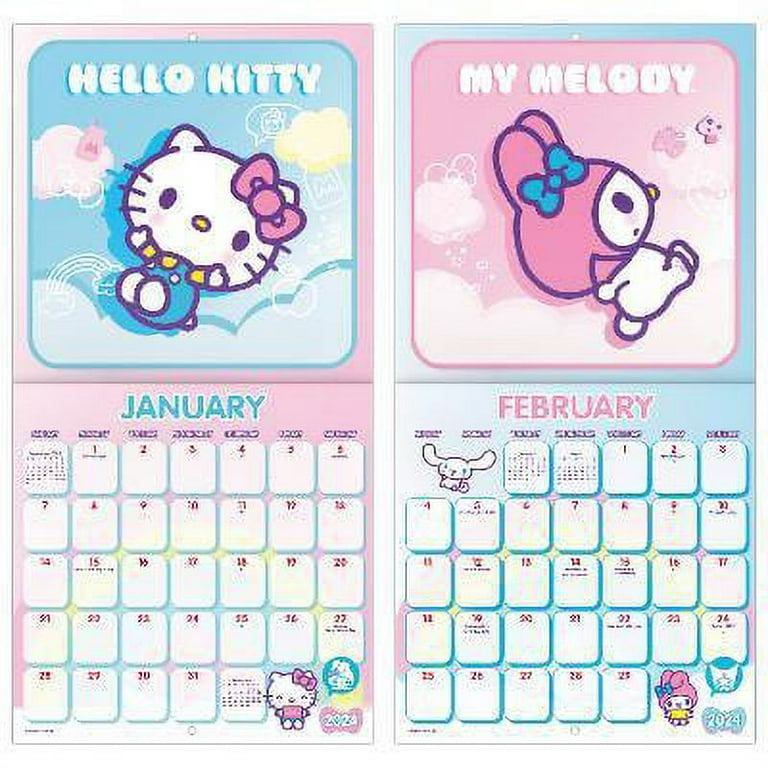 Trends International 2024 Hello Kitty Mini Wall Calendar - Walmart.com