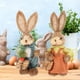 thumbnail image 1 of Figuritas de conejo tejidas de scua, 2 piezas, adorno de mesa, artesanía de arte animal, fiesta de conejo tejida, decoración de mesa de jardín estilo B, 1 of 10