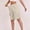 *Beige, variant on Women's Stretch Waist Cargo Shorts with Adjustable Drawstring and Pockets ,Solid Color Casual Work Shorts Army Green,Women's Plus M