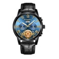 thumbnail image 1 of Reloj de moda para hombre, reloj de tourbillon, reloj de cuarzo para hombre, correa de acero, reloj multifuncional no mecánico para hombre, 1 of 6
