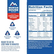 (6 Pouches) Mountain house Freeze Dried Emergency Survival Backpacking and Camping Food Fettuccine Alfredo with Chicken