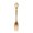💖 Gold_Base#1643, variant on Stainless Steel Dessert Fork Vintage Hollow Handle, Rust Resistant Fruit Fork for Cake Pudding and Tea