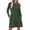 Green, variant on Women's Fall Winter Fashionable Long Sleeve Sweater Dress with Waist Tie and Pockets, Casual Knit Dress for Women, Belted Style for Comfort and Practicality,Black,L