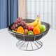 thumbnail image 5 of Bandeja para refrigerios, bandeja para dulces, plato de fruta ligero y duradero, bandeja de fruta para restaurante, mesa, cumpleaños, comedor de bodas Plata gris oscuro Macarena Canasta de frutas, 5 of 8