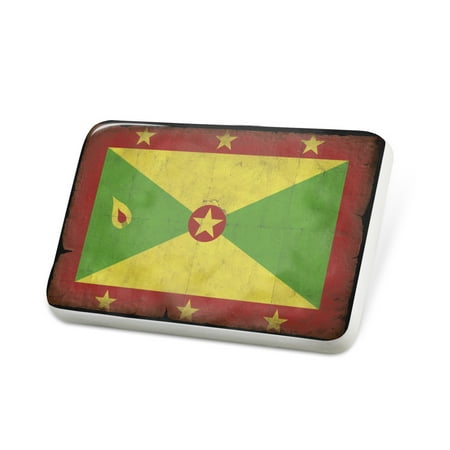 Porcelein Pin Grenada Flag with a vintage look Lapel Badge – NEONBLOND
