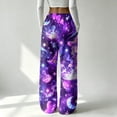 thumbnail image 6 of Trgacdwlo Halloween Pajama Pants Fuzzy Spooky Season Wide Leg Fleece Pj Pants Women Elastic Waist Winter Comfy Warm Lounge Pants Women, 6 of 6
