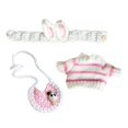 thumbnail image 4 of Suéter para muñeca de niña, ropa para muñecas para niñas pequeñas, adorable juguete para muñecas DIY, elegantes atuendos suaves para muñecas, tocado, Rosa, 4 of 10
