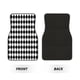 thumbnail image 2 of Fotbe Black And White Diamonds Juego de 4 Tapetes para Auto con Estampado – Alfombrillas de Goma Reforzada, Diseño Antideslizante, Protección para Todo el Año – Vehículos, Autos, Camionetas y SUVs, 2 of 7