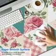 thumbnail image 2 of Long Mouse Pads for Desk,Pioneer Flower Floral Print Pattern Desk Mats on Top Of Desks, Desk Mouse Pad Extra Large with 3mm Non-Slip Base and Stitched Edge for Gaming,Office,Work,Home 47.3"x23.6", 2 of 6