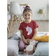 thumbnail image 2 of Lovely Sleepy Unicorn Face T-Shirt Toddler -Image by Shutterstock,  5 Toddler, 2 of 4