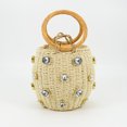 thumbnail image 4 of Bolsas Con Asa Superior Bolsa Mujer Bolsas Casual Rhinestone Straw Woven Clutch Beach Purse Beige Ndcxsfigh Para Estrenar, 4 of 8