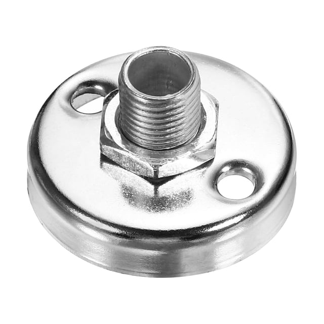Soporte de Flange para Micrófono Uxcell de 0.71", Adaptador de Tornillo de Rosca Masculina M10 para Micrófono de Cuello de Ganso