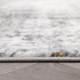 thumbnail image 4 of World Rug Gallery Geneva Contemporary Distressed Absract Area Rug - Yellow 5'x7', 4 of 10